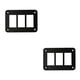 thumbnail image 2 of sweethay Panel de interruptores, interruptor basculante, carcasa de montaje en Panel, marco de aluminio para coche, motocicleta, barco, orificio único No.03 2piezas sweethay CBP096240, 2 of 6
