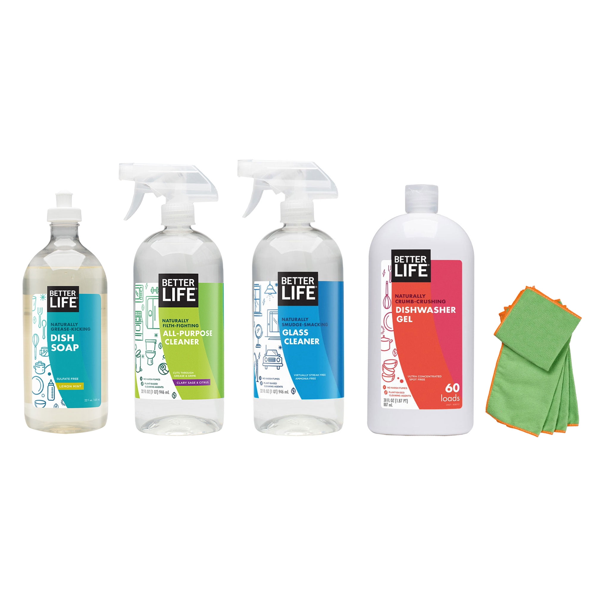 Better Life Naturally Filth Fighting All Purpose Cleaner w/ 4 Set