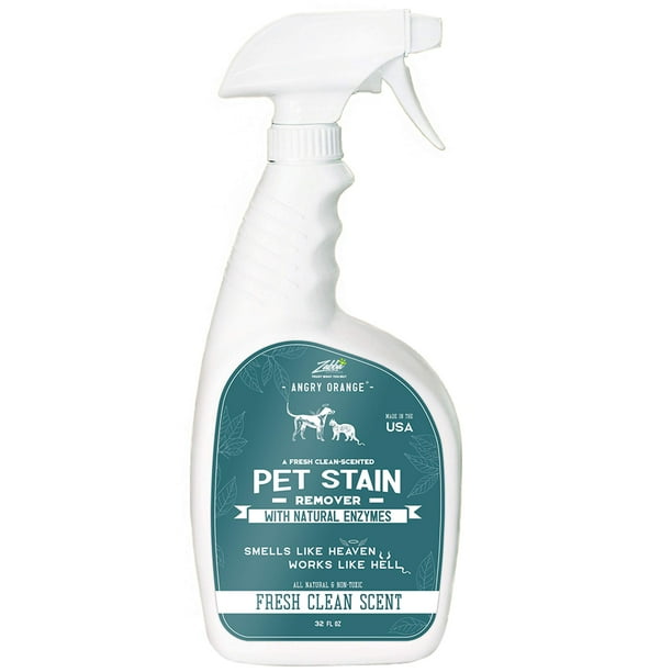 Angry Orange 32 oz Enzyme Stain Cleaner & Pet Odor Eliminator, Dog ...