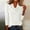 *White, variant on ClodeEU Women's Front Ruff Sweater,Long Sleeve Lightweight Pullover ,Casual Knit Tops Navy,Womens Plus L