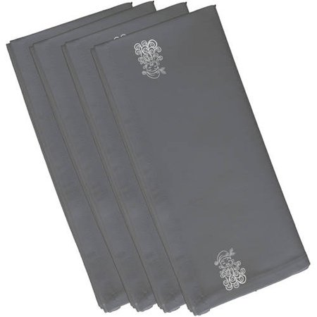 Simply Daisy 19  x 19  Santa Baby Holiday Print Napkins  Set of 4
