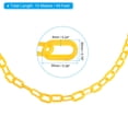 thumbnail image 2 of Unique Bargains 0.2' Diameter 49Ft Length Plastic Chain Barrier, Safety Link Chain Stanchion for Crowd Control, Yellow, 2 of 6