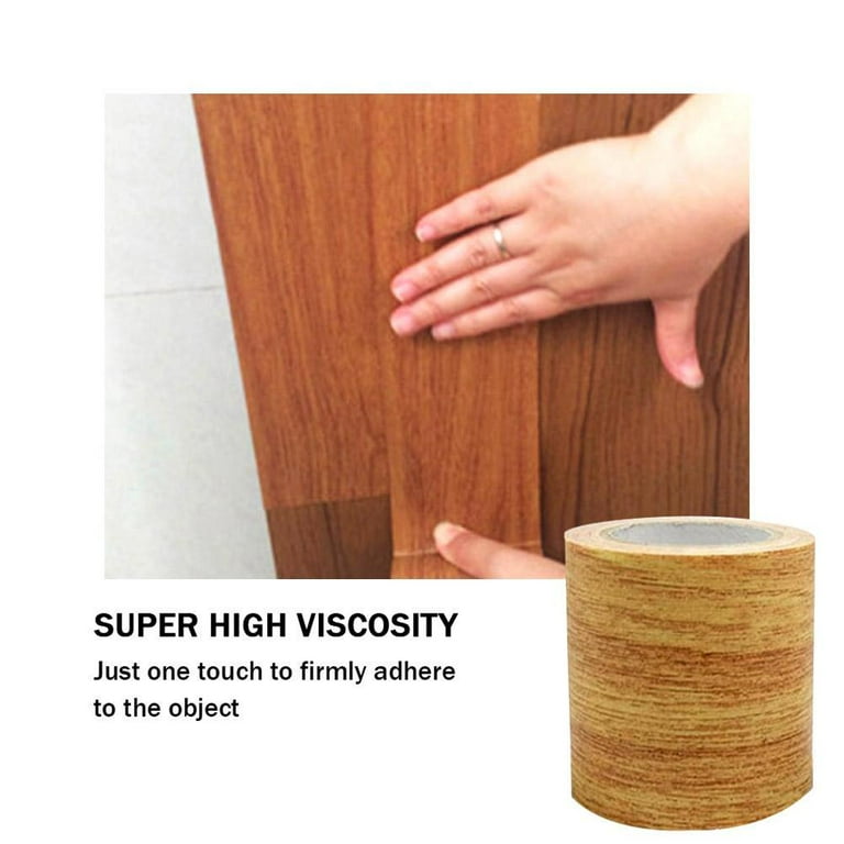 Furniture Tape Duct Tape Wood Effect Tape Floor Repair Tape Wood Effect  Repair Adhensive Duct Tape for Furniture Door Floor G3O5 