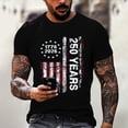 thumbnail image 2 of Men's Independence Day Graphic Tee 250th Anniversary USA Shirt Patriotic Flag Casual T Shirt, 2 of 5