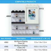 LEGO Minifigure Display Case Large Black (3-Pack)
