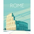 thumbnail image 2 of Escalante, Omar 12x14 Gold Ornate Wood Framed with Double Matting Museum Art Print Titled - Rome, 2 of 4