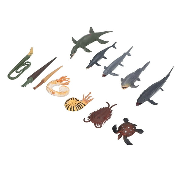 Juguetes de modelos de animales marinos antiguos BuyWeekMX 12 piezas