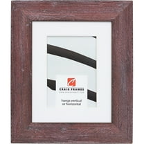 Craig Frames Hatteras, 12x36 inch Picture Frame Matted for a 8x32 Photo, Hibiscus Red