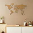 thumbnail image 1 of SHINYPASING 1Set Decorative Brown Cork Board World Map Pin Board for Home Office Accessories, 1 of 7