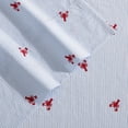 thumbnail image 2 of Nautica 100% Washed Cotton Percale 4-Piece Sheet Set, Queen, Red/Blue, 2 of 6
