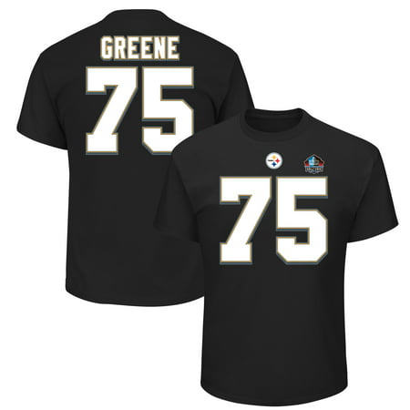 Joe Greene Pittsburgh Steelers Majestic Big & Tall Hall of Fame Eligible Receiver III Name & Number T-Shirt - (Best Steelers Of All Time)