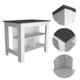 thumbnail image 3 of TUHOME Cala Kitchen Island  Engineered Wood Kitchen Islands in  Multi-color, 3 of 8