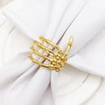 thumbnail image 6 of Reheyre Creative Skeleton Hand Napkin Ring - Exquisite Horror Alloy Napkin Holder for Halloween (6Pcs/Set), 6 of 8