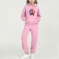 thumbnail image 2 of Girls 2 Piece Outfits Sweatsuit Long Sleeve Hoodie Sweatshirt and Sweatpant Kids Clothing Sets 2-14 Years, 2 of 6