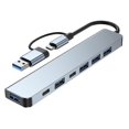 thumbnail image 1 of Multiport USB Hub 3.0 Multi USB Splitter 4 USB C Port 3.0 2.0 Ports, 1 of 5
