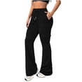 thumbnail image 6 of Ihhxva Women's Slim Fit Cargo Pants Elastic Waist Multi-Pockets Yoga Stretch Summer Casual S-2XL, 6 of 8