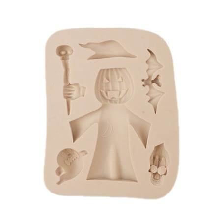 

SIEYIO Halloween Theme Shape Design Silicone Material Fondant Chocolate Candy Cake Mold