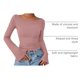 thumbnail image 4 of Top Corto de Manga Larga PRETTYGARDEN para Mujer en Rosa Polvoriento XS, 4 of 9