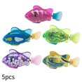 thumbnail image 2 of 5pcs Baby Fish Light Up Bathtub Toy Led Light Shower Bathtime For Kids Infants Electronic Fish Toys, 2 of 5