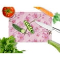 thumbnail image 2 of Caroline's Treasures Watercolor Pink Flowers Glass Cutting Board Large, 2 of 2