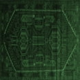 thumbnail image 1 of Ahgly Company Indoor Square Persian Emerald Green Traditional Area Rugs, 8' Square, 1 of 4