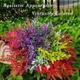 thumbnail image 5 of 8Pcs Artificial Lavender Fake Plastic Flowers - Realistic UV Resistant & No Fade Faux Greenery Plants for Outdoor Garden, Porch, Patio & Indoor Table Centerpieces,Spring Summer Decoration (Pink), 5 of 7