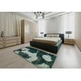 thumbnail image 4 of Ahgly Company Indoor Rectangle Abstract Dark Sea Green Abstract Area Rugs, 3' x 5', 4 of 6