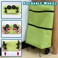 thumbnail image 3 of Jierger Shopping Bag with Wheels Protable Shopping Trolley Bag with Wheels Foldable Cart Rolling Grocery Handbag Large Capacity for Travel and Home, 3 of 9