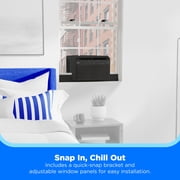 Midea 6,000 BTU Smart Window Air Conditioner, U-Shaped Inverter, Ultra Quiet, Wi-Fi, Remote, Easy Install, Energy Efficient, Cools 250 Sq Ft, Black