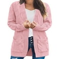 thumbnail image 1 of Cardigan Long en Maille Épaisse pour Femmes avec 2 Poches, 1 of 6