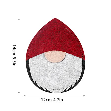 

Paiwinds Party Decorations Christmas Decoration Supplies Dining Table Cutlery Set Creative Cartoon Hotel Cutlery Set Santa Claus Knife and fork Bag