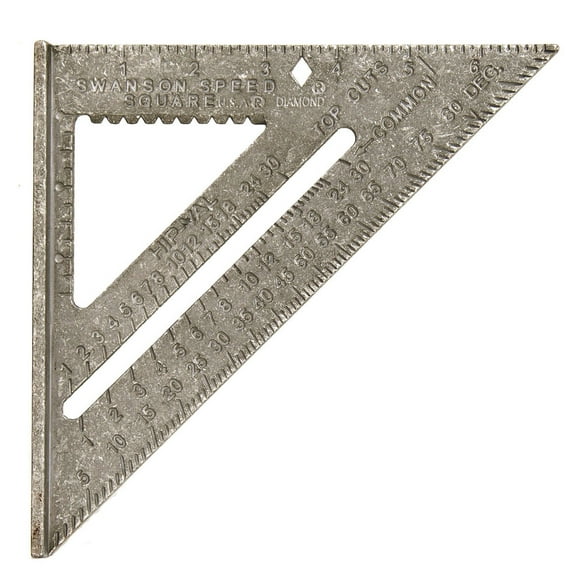 Swanson Tool Co Speed Square with Plain Markings & Swanson Blue Book, Model T0101