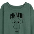thumbnail image 3 of Pokémon - Pikachu - Women's Lightweight French Terry Long Sleeve Shirt, 3 of 5