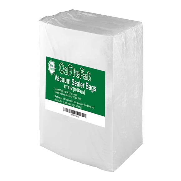 Bolsas selladoras al vacío O2Frepak, 100 galones, 42 x 28 cm, sin BPA