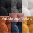 thumbnail image 4 of Holaki 64" Upholstered Fiber Loveseat Sofa with with Cushions and Golden Metal Legs, Home Upholstered Double Couch Livingroom Loveseat, Orange, 4 of 7
