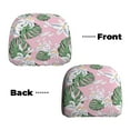 thumbnail image 3 of 2 PCS Car Headrest Cover, Green Leaves Lilies Flowers Soft Car Seat Head Rest Cover Protector Interior Car Accessories Seat Covers for Cars Truck Auto Only Covers, 3 of 8