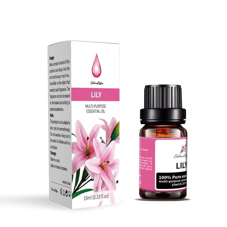 NIFFPD 100% Pure Lily Essential Oil (2 Pack) for Diffusers  Home Care  Candle Making  Fragrance  Aromatherapy 10ml/0.33fl.oz
