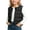 Black, variant on Girls Quilted Vest,Round Neck Warm Sleeveless Winter Warm Base Jacket Black Size 5T