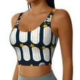 thumbnail image 2 of Rateoe Space Math Times Tables Print Womens' Sports Bras Scoop Neck Sports Vest- Padded U Back Seamless High Impact Support-Medium, 2 of 8
