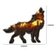 thumbnail image 3 of Artesanías De Madera 3D Escultura de talla de lobo artesanal de madera de animales de bosque 3D (lobo + cuerda de luz) Wdftyju Libre de BPA, 3 of 3