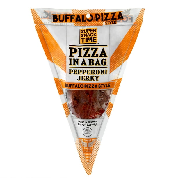 Super Snack Time Pizza In A Bag Buffalo Style Pepperoni Jerky 2 Oz