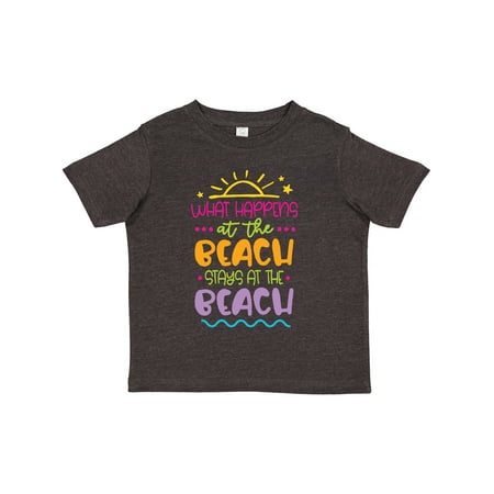 

Inktastic Spring Break What Happens at the Beach Stays at the Beach Gift Toddler Boy or Toddler Girl T-Shirt