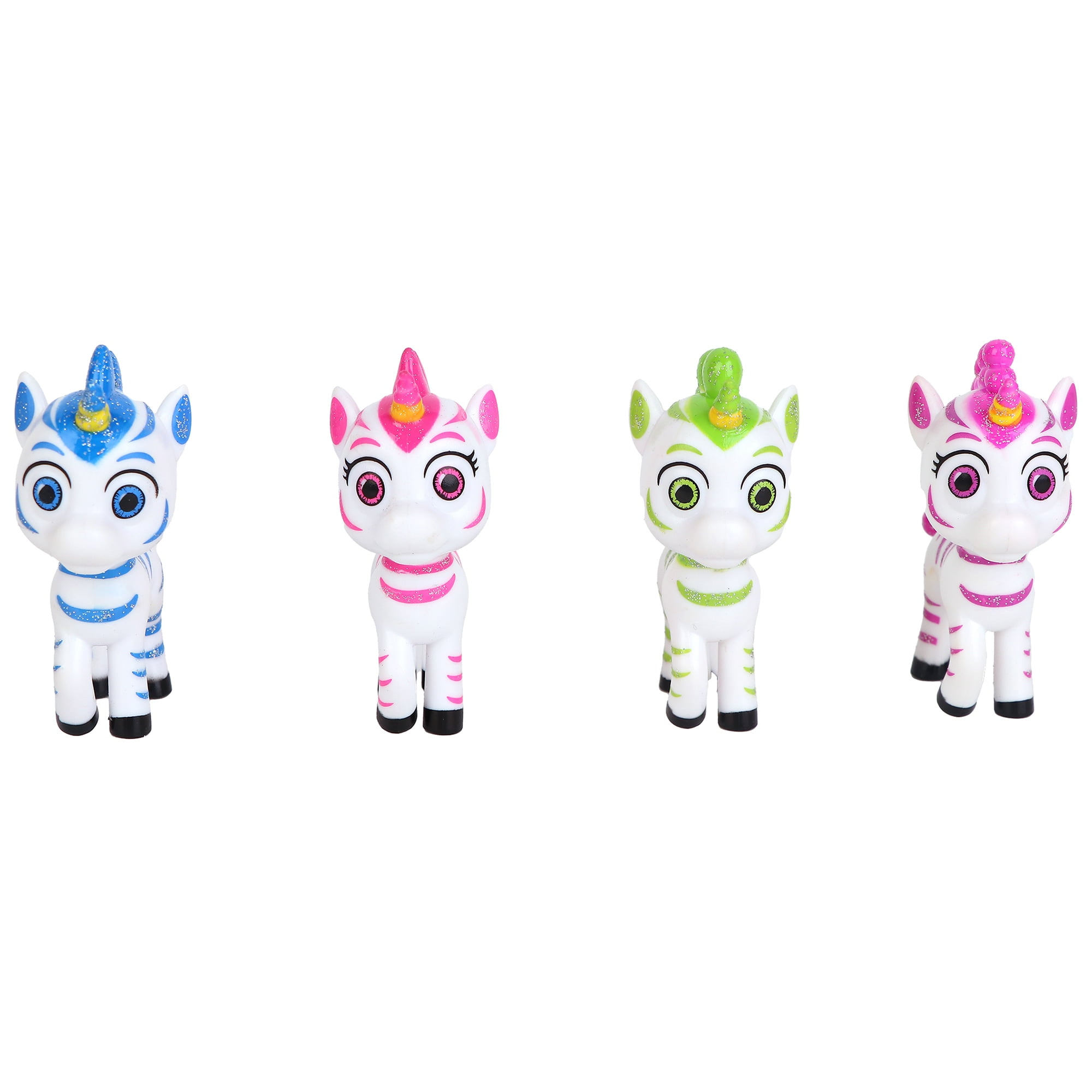 Zoonicorn: 4 Pack Figurines - 2.75" Character Miniatures, Playset Includes Aliel-Ene-Promi-Valeo, Magical Dreamland Toy Figures, Play-Display, Kid 3+