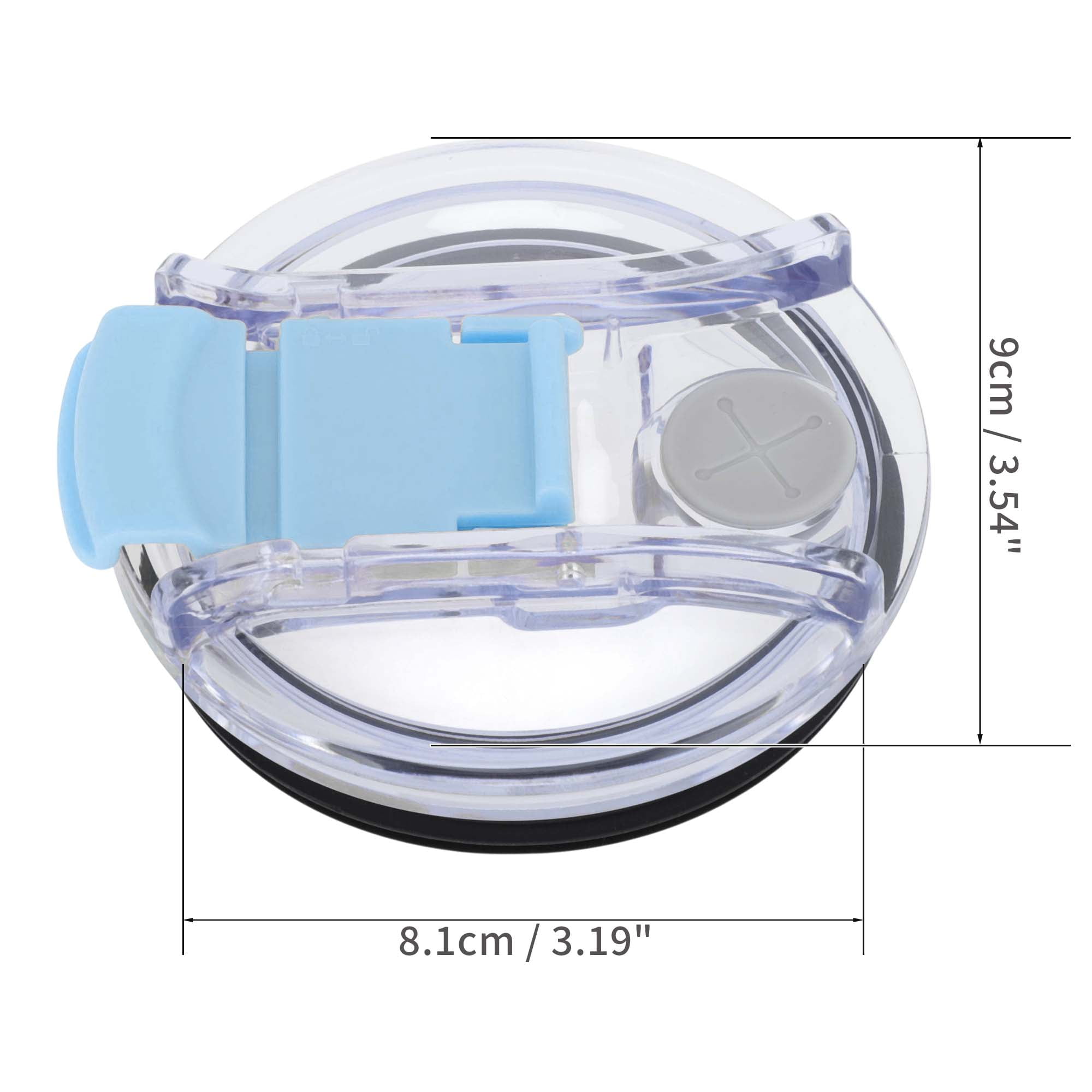 Unique Bargains 1 Pc Portable Tumbler Lid for Office Use Travel Purposes Blue