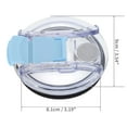 thumbnail image 2 of Unique Bargains 1 Pc Portable Tumbler Lid for Office Blue Plastic, 2 of 5