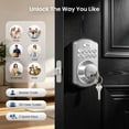 thumbnail image 3 of Veise Keypad Deadbolt Door Lock, Keyless Entry, Easy Installation, Auto Lock, Satin Nickel, 3 of 10