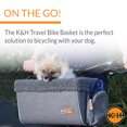 thumbnail image 5 of K&H Pet Products Travel Bike Basket for Pets Classy Gray Small 9 X 12.5 X 8 Inches, 5 of 8