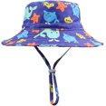 thumbnail image 1 of Chapeau de Soleil pour Fille Tout-Petit Chapeau de Plage Respirant Chapeau à Sangle de Menton Réglable 50+UPF, 1 of 7