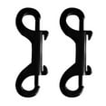 thumbnail image 2 of 316 Stainless Steel Double End Snap Hook Metal Clip - Black, 90mm, 2 of 8