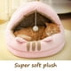 thumbnail image 4 of Cama Para Gatos Para Gatos De Interior, Tienda De Campaña Para Mascotas Con Parte Inferior Antideslizante, Cama Semicerrada Para Gatos Con Juguete Colgante, Casa Suave Para Gatos Para Perros Pequeños, Muyoka Hogar, 4 of 7
